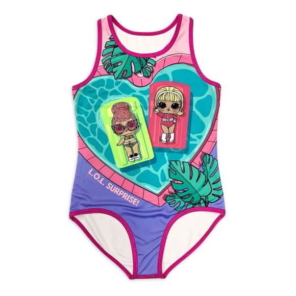 NWT LOL Swimsuit and Bow Set - Picture 3 of 8